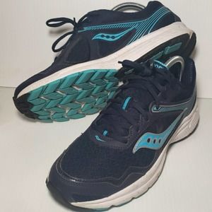Saucony Cohesion 10 Navy & Blue Sneakers Sz 9.5